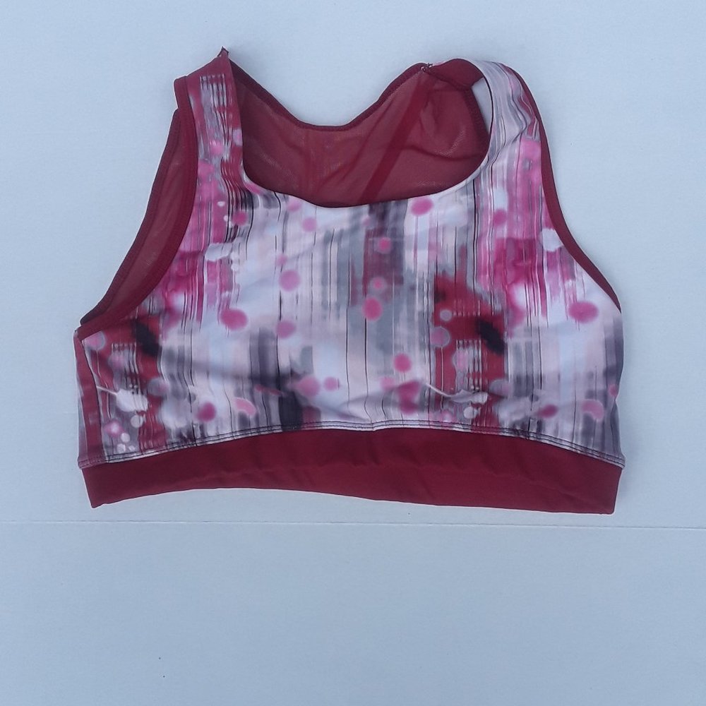 Avia pink, white, gray sports bra size XXL (runs small)